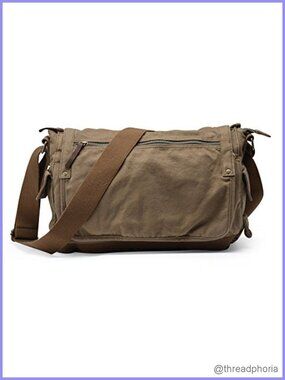 Vintage Canvas Messenger Bag Crossbody Satchel Laptop Shoulder Bag
